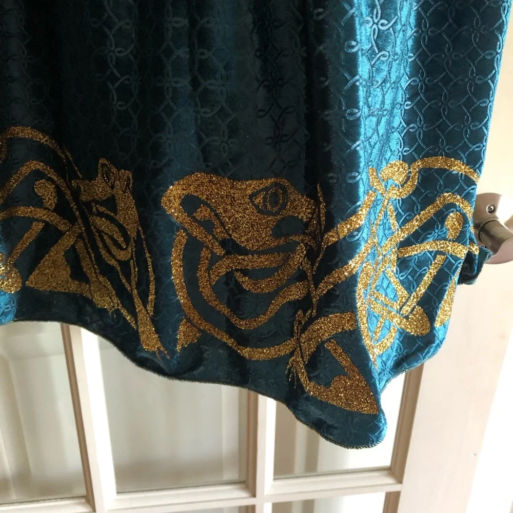 Disney Teal and Gold Princess Dress Costume